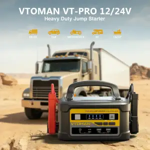 Автомобільний Jump Starter VT-Pro 10000A, 12V/24V, 58800mAh, 215.8 Вт/год Vtoman UA