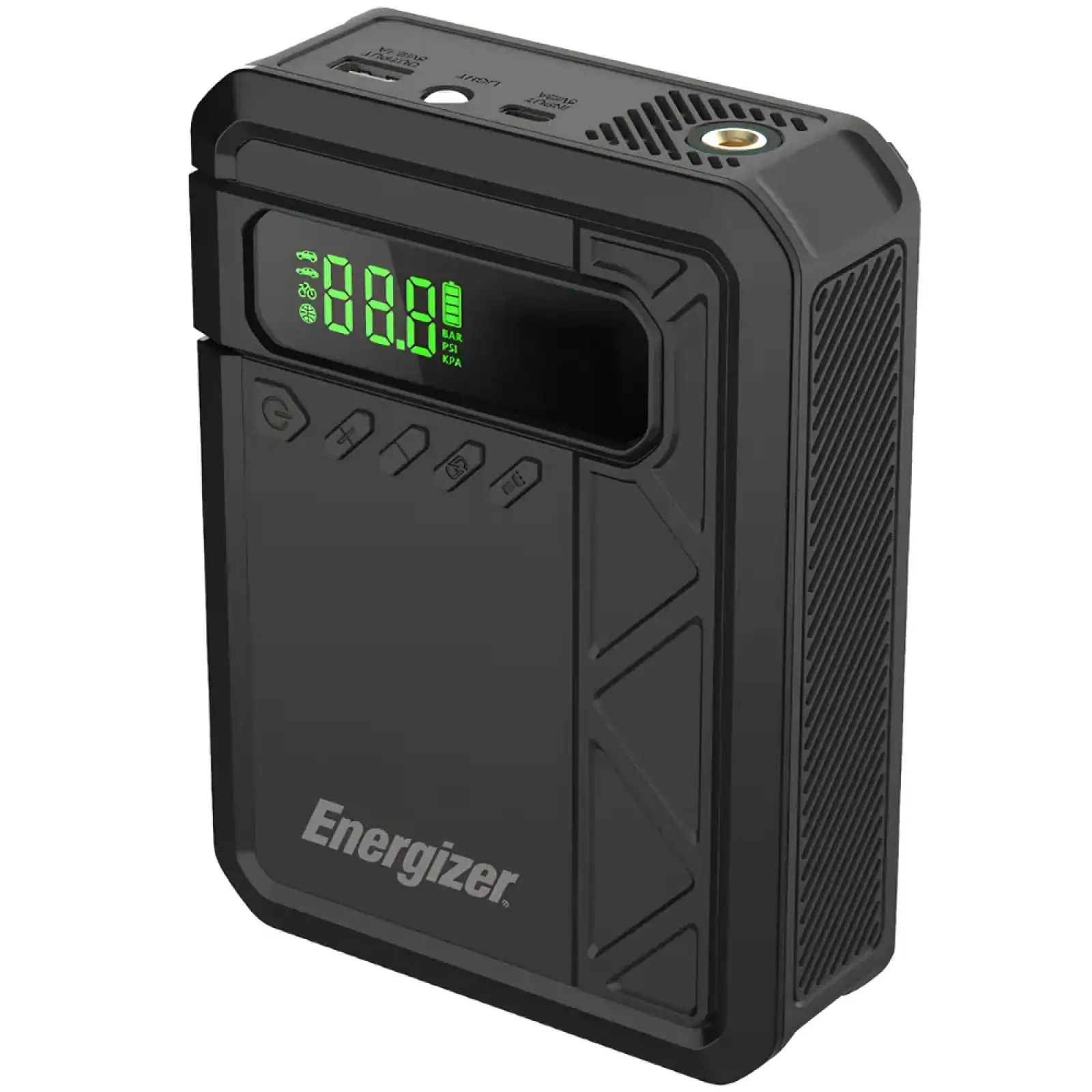 Автомобільний Jump Starter 10000mAh 37W USB-C,USB-A, 160 PSI, ліхтар 2W Energizer (JE10001JP) UA