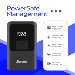Автомобільний Jump Starter 10000mAh 37W USB-C,USB-A, 160 PSI, ліхтар 2W Energizer (JE10000JP) UA