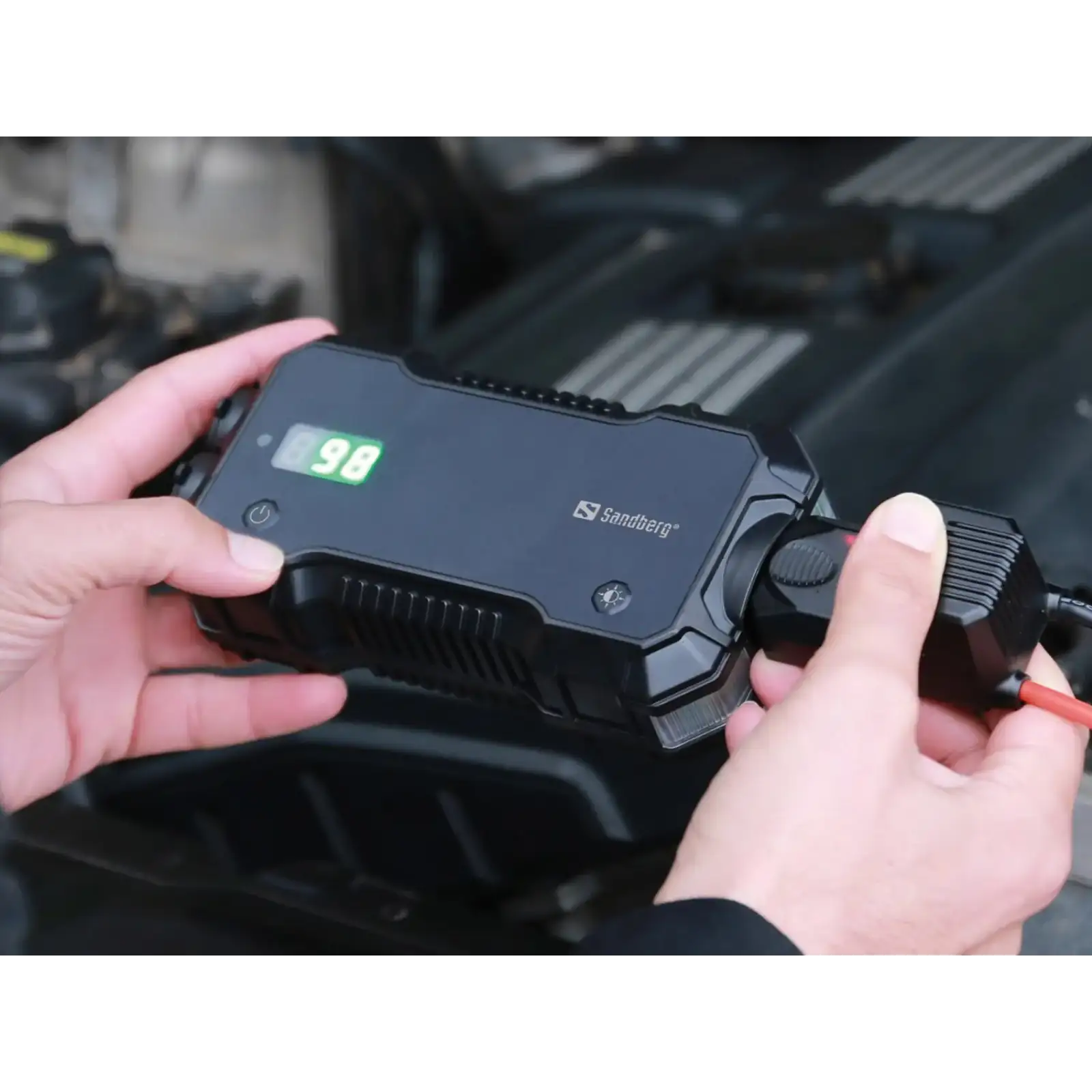 Автомобільний Jump Starter 10000mAh 18W USB-C,USB-A, ліхтар 2W Sandberg (420-98) UA