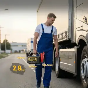 Автомобільний Jump Starter V-Truck 6000A, 12V/24V, 36400mAh, 145Вт, 133.59 Вт/год Vtoman UA