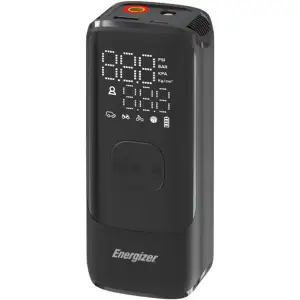 Автомобільний портативний компресор Energizer PAC4000 150 PSI, Power Bank 2000 мАг, Black UA