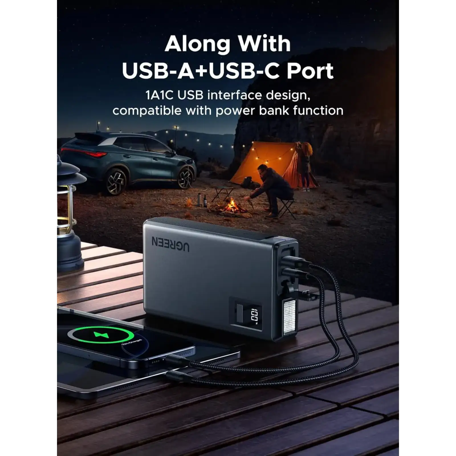 Автомобільний Jump Starter ES702 12000mAh Ugreen (35977) UA