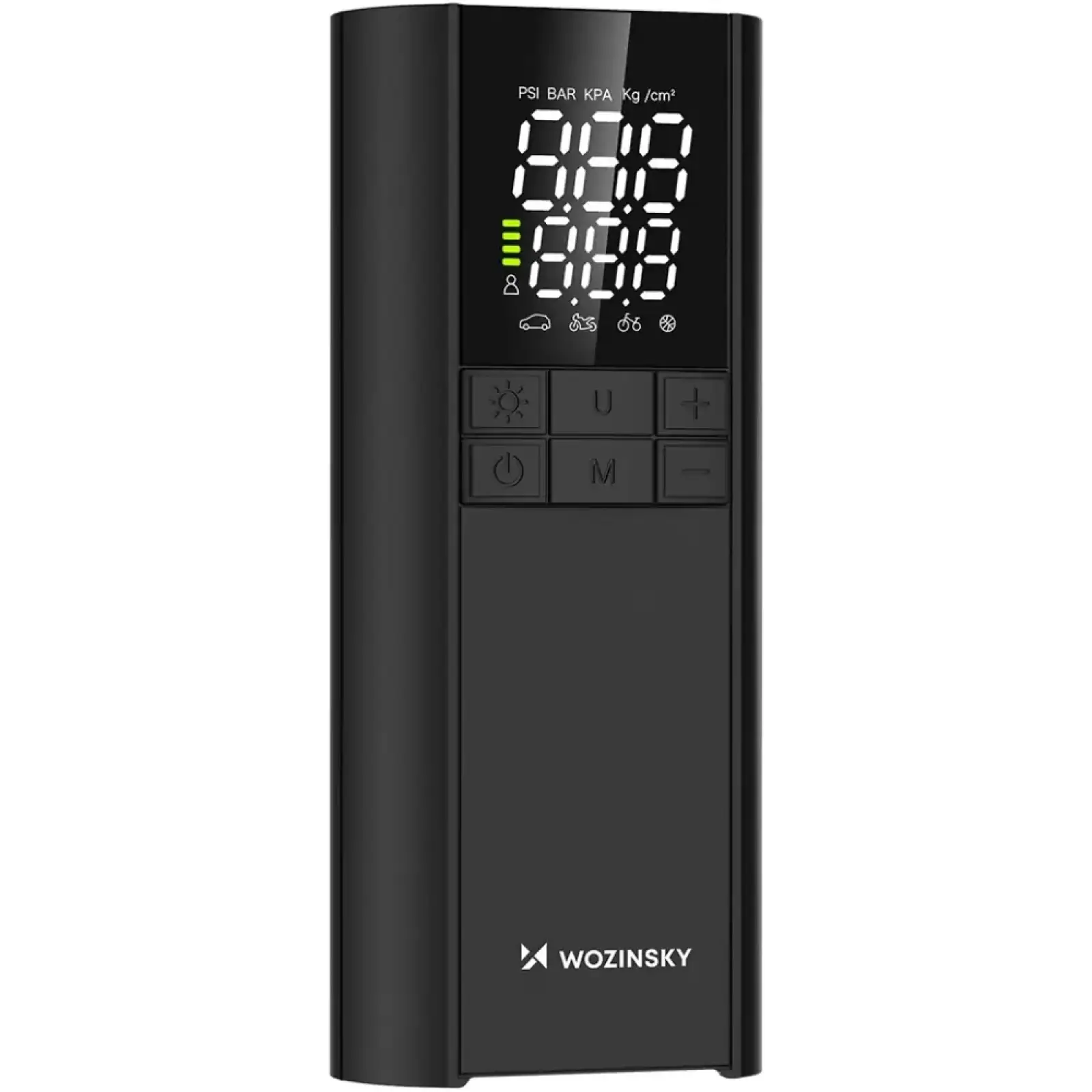 Автомобільний портативний компресор Wozinsky WPEP-8000 150 PSI, Power Bank 8000 мАг, Black (5907769384226) UA