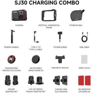 Екшн-камера SJCAM SJ30 Charging Combo (6972476165689) UA