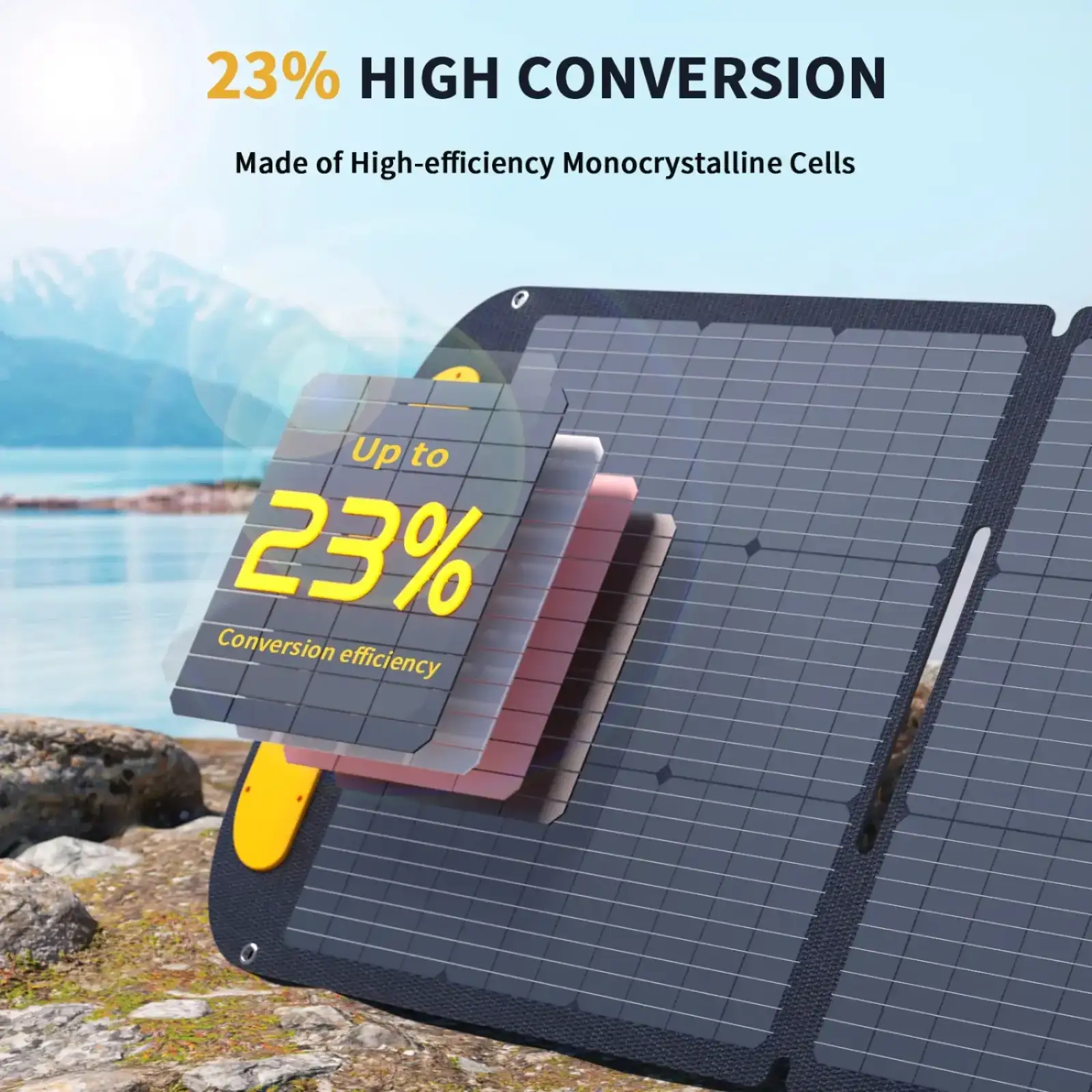 Сонячна панель Vtoman 200W Pro 48V IP67 MC-4/Anderson/XT60/DC5521 (VS200 Pro) UA