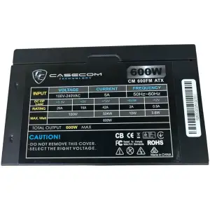 Блок живлення 600W Casecom, 120mm, Modular, Box (CM 600FM ATX) UA