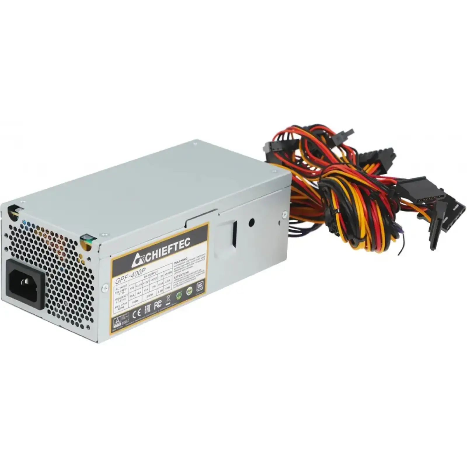 Блок питания 400W Chieftec SMART GPF-400P 80 mm fan, >85%, TFX, bulk UA