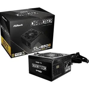 Блок живлення 650W ASRock Challenger CL-650G 120mm, 80+ Gold, Retail UA