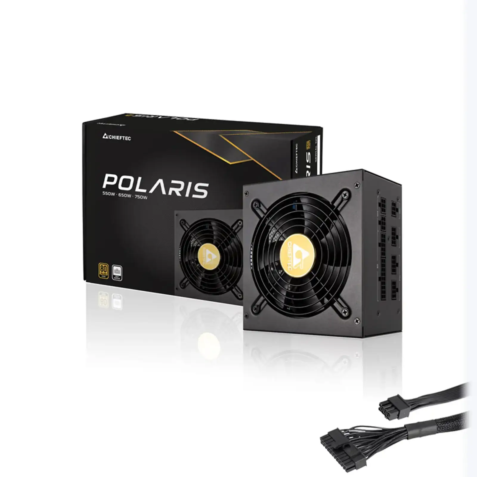 Блок живлення 650W Chieftec POLARIS PPS-650FC, 120 mm, 80+ GOLD, Cable management, retail UA