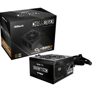 Блок живлення 550W ASRock Challenger CL-550B 120mm, 80+ Bronze, Retail UA