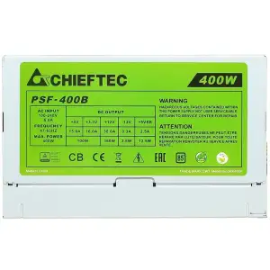 Блок живлення 400W Chieftec SMART PSF-400B, 80 mm, ~85%, Bulk UA