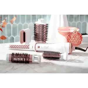Стайлер Adler AD 2027 white, rose gold 1200Вт/ темп.режимів-2/ Cool shot/ насадок-5/ дорожній футляр (AD2027WRG) UA