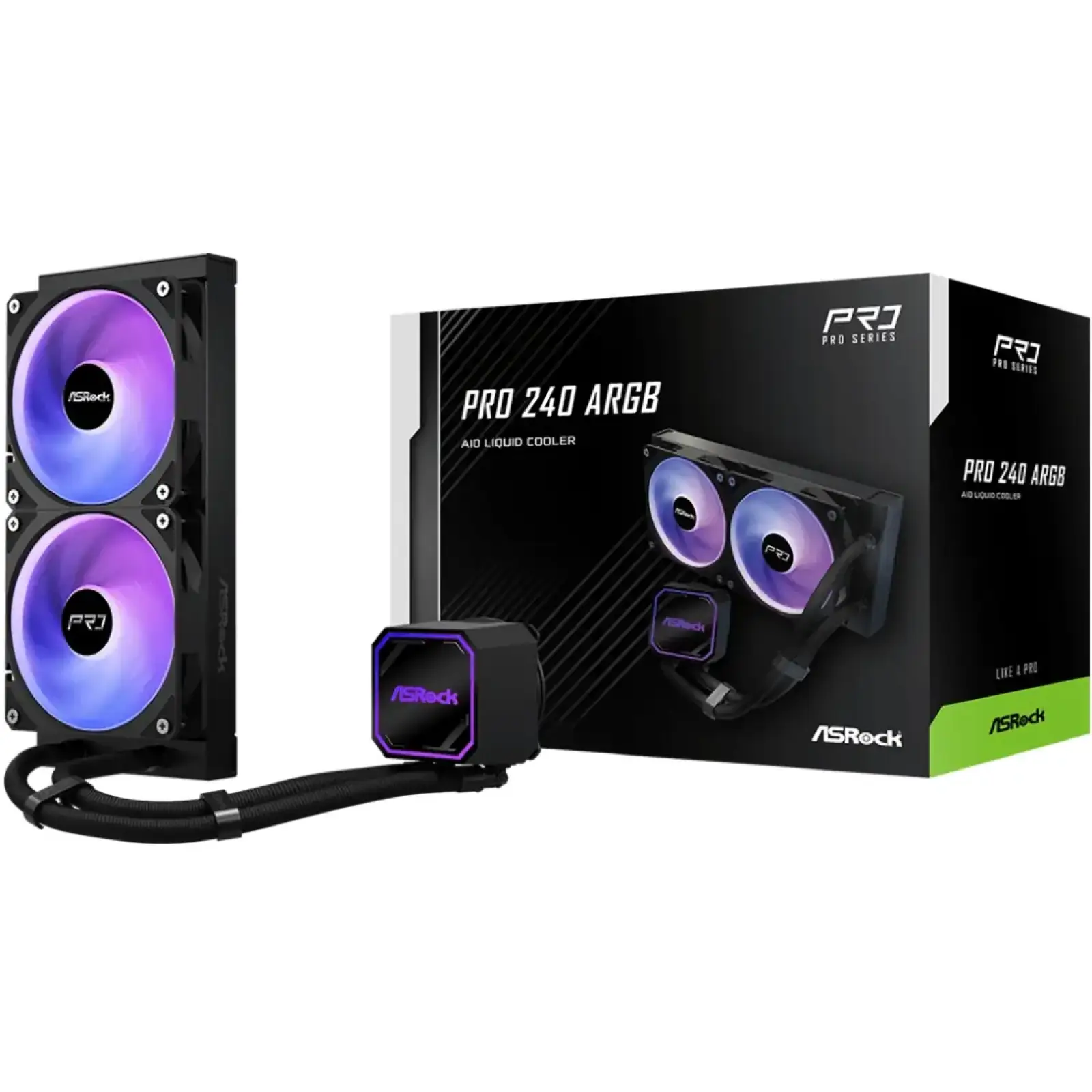 Система водяного охолодження ASRock Pro 240 ARGB UA
