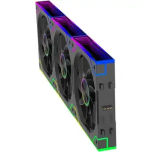 Вентилятор для корпуса 120mm*3 Xilence GAMING XPF360R.ARGB PWM REVERSE (XF073) UA