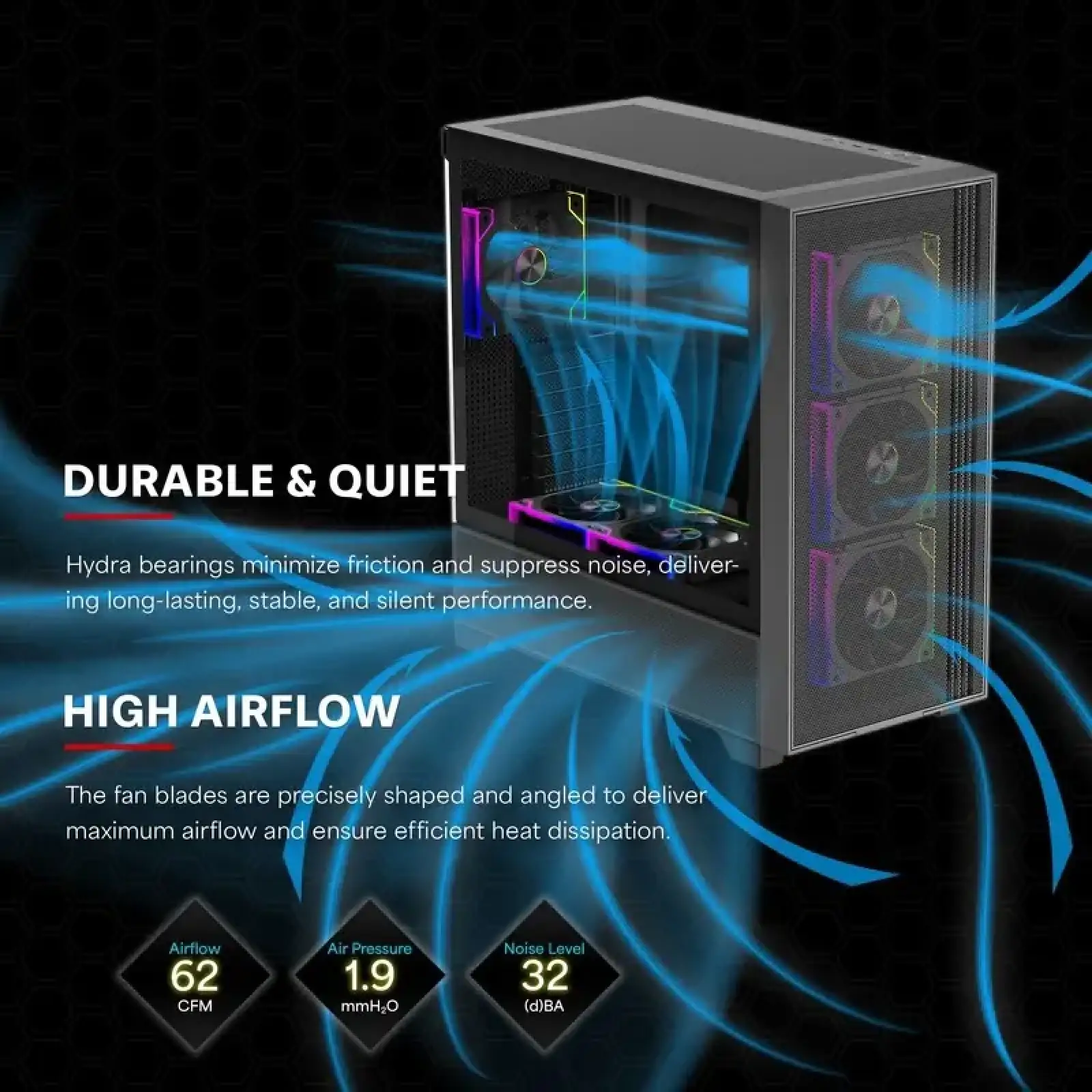 Вентилятор для корпуса 120mm*3 Xilence GAMING XPF360R.ARGB PWM REVERSE (XF073) UA