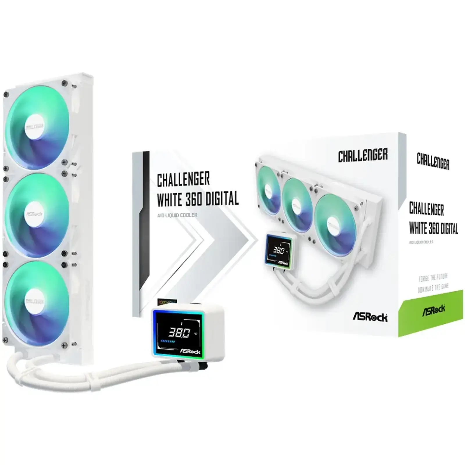 Система водяного охолодження ASRock Challenger White 360 Digital UA