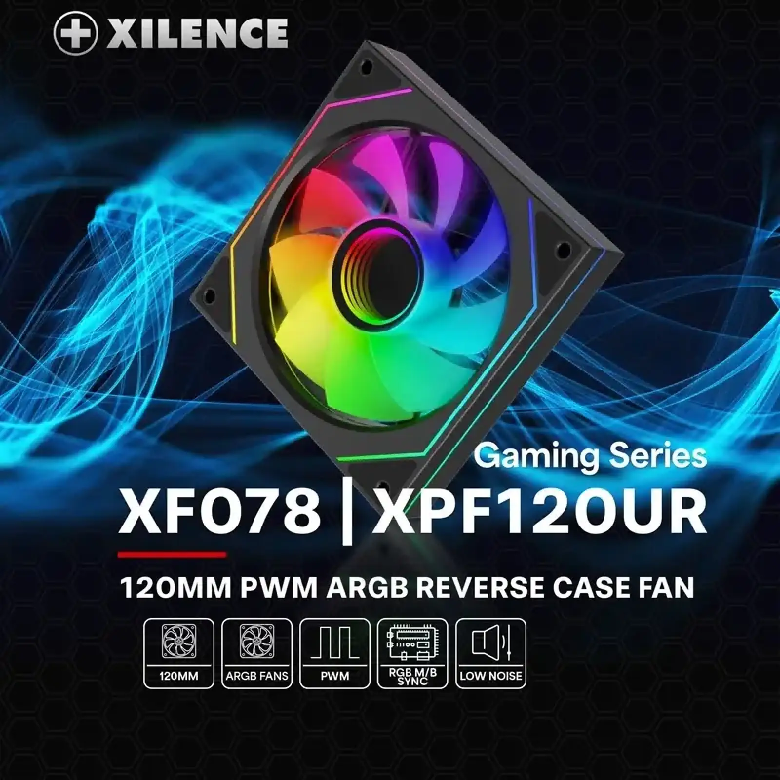 Вентилятор для корпуса 120mm Xilence XPF120UR.ARGB REVERSE Retail Box (XF078) UA