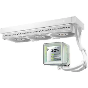 Система водяного охлаждения ASRock Steel Legend 360 LCD White UA