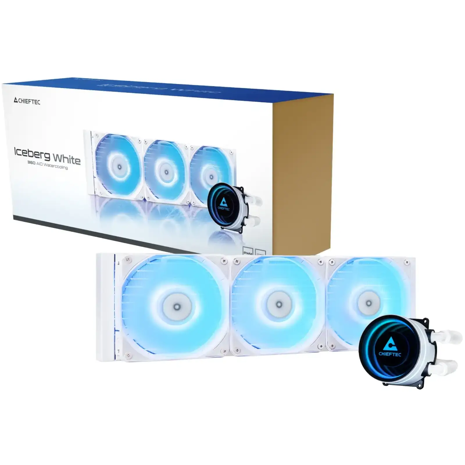 Система водяного охолодження Chieftec Iceberg 360 ARGB WHITE (CLC-360-RGB-W) UA