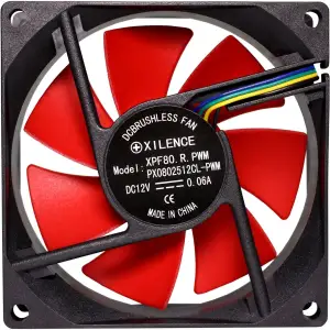 Вентилятор для корпуса 80mm Xilence Performance C XPF80.R.PWM Red/Black, Retail Box (XF040) UA