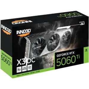 Відеокарта INNO3D GeForce RTX 5060 Ti X3 OC 16G (N506T3-16D7X-191073L) UA
