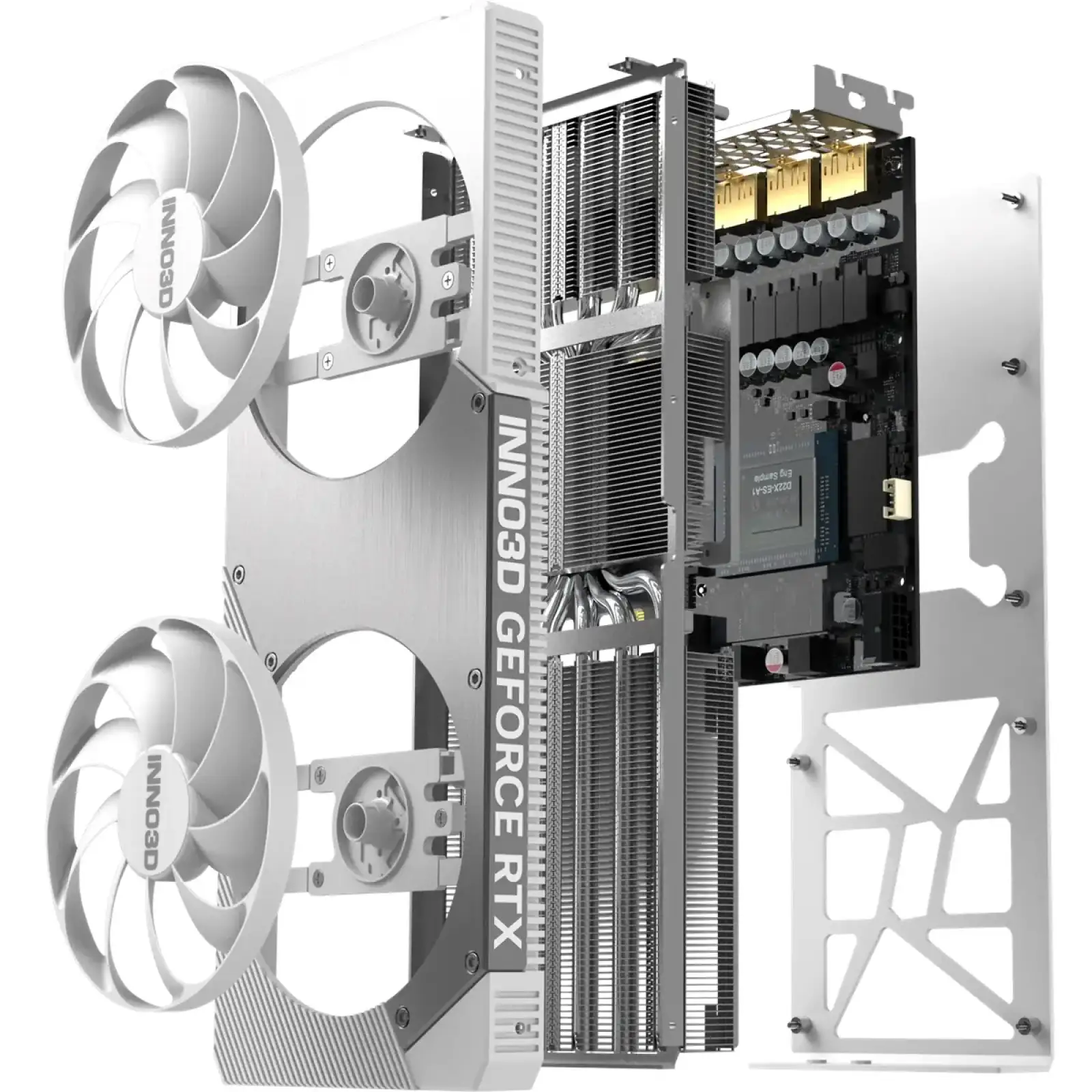 Відеокарта GeForce RTX5070 Inno3D TWIN X2 OC WHITE, 12GB GDDR7, 192bit, PCI Express 5.0 (N50702-12D7X-195064W) UA