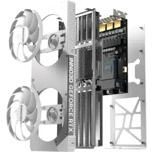 Відеокарта GeForce RTX5070 Inno3D TWIN X2 OC WHITE, 12GB GDDR7, 192bit, PCI Express 5.0 (N50702-12D7X-195064W) UA