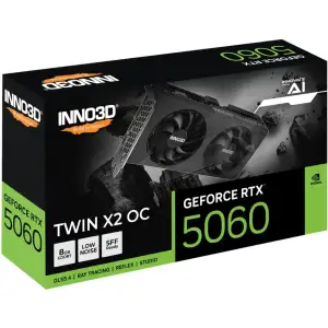 Відеокарта INNO3D GeForce RTX 5060 8GB TWIN X2 OC V2 (N50602-08D7X-195071N) UA