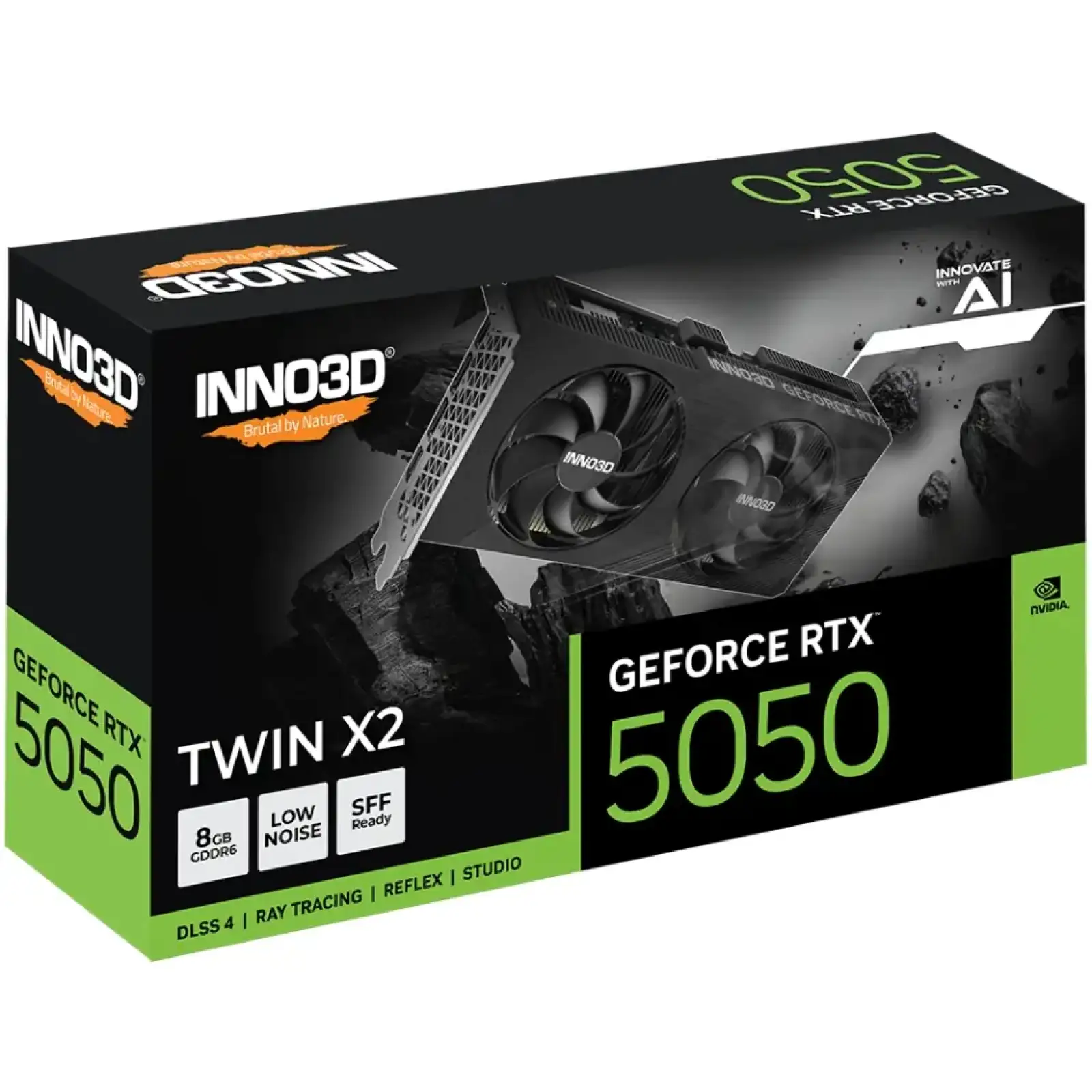 Видеокарта INNO3D GeForce RTX 5050 TWIN X2 8 GB (N50502-08D6-174071N) UA
