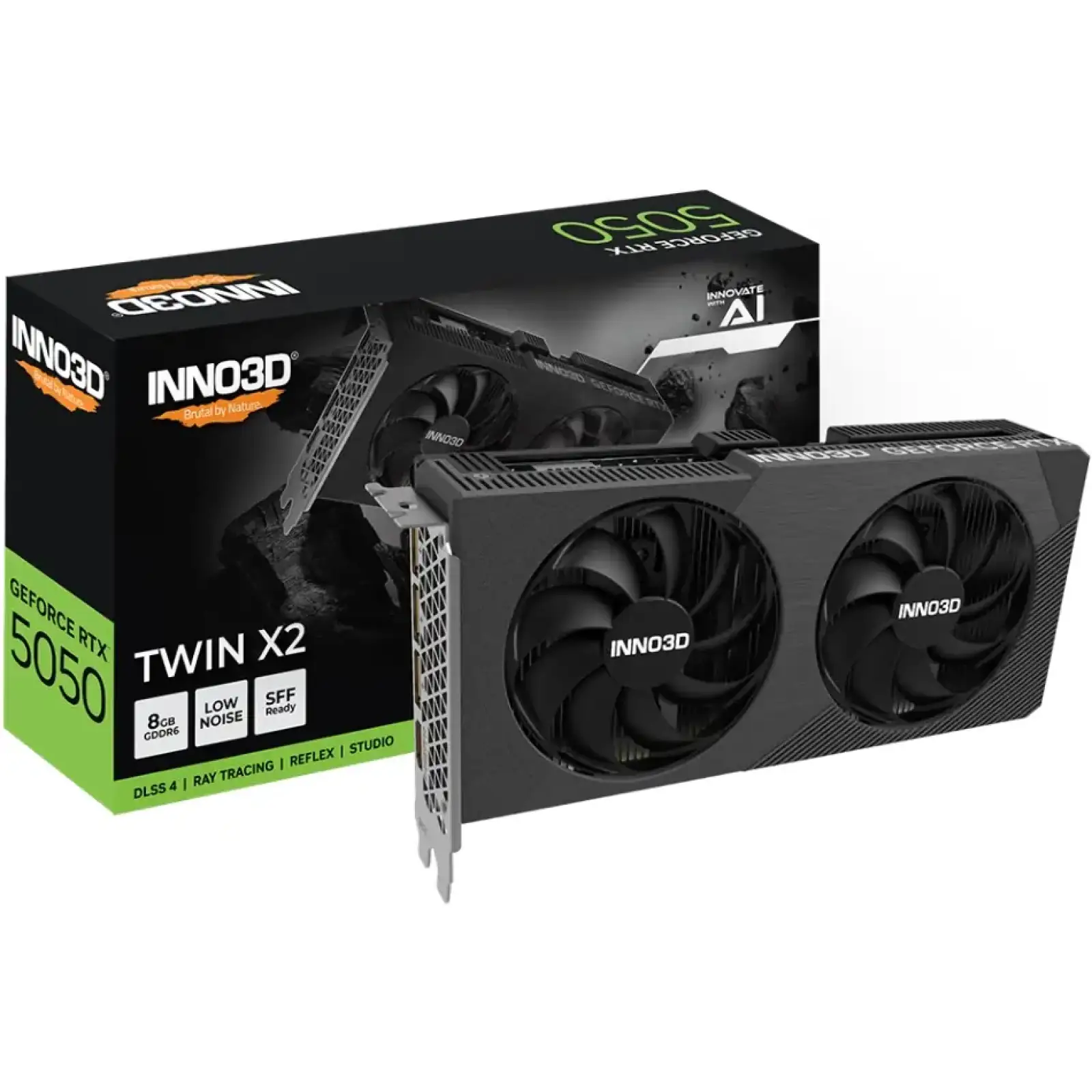 Видеокарта INNO3D GeForce RTX 5050 TWIN X2 8 GB (N50502-08D6-174071N) UA