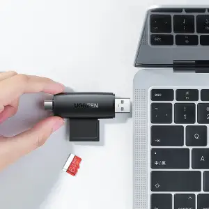 Картрідер USB-С 3.1 + USB-A 2-слота TF/SD CM304 Ugreen (80191) UA