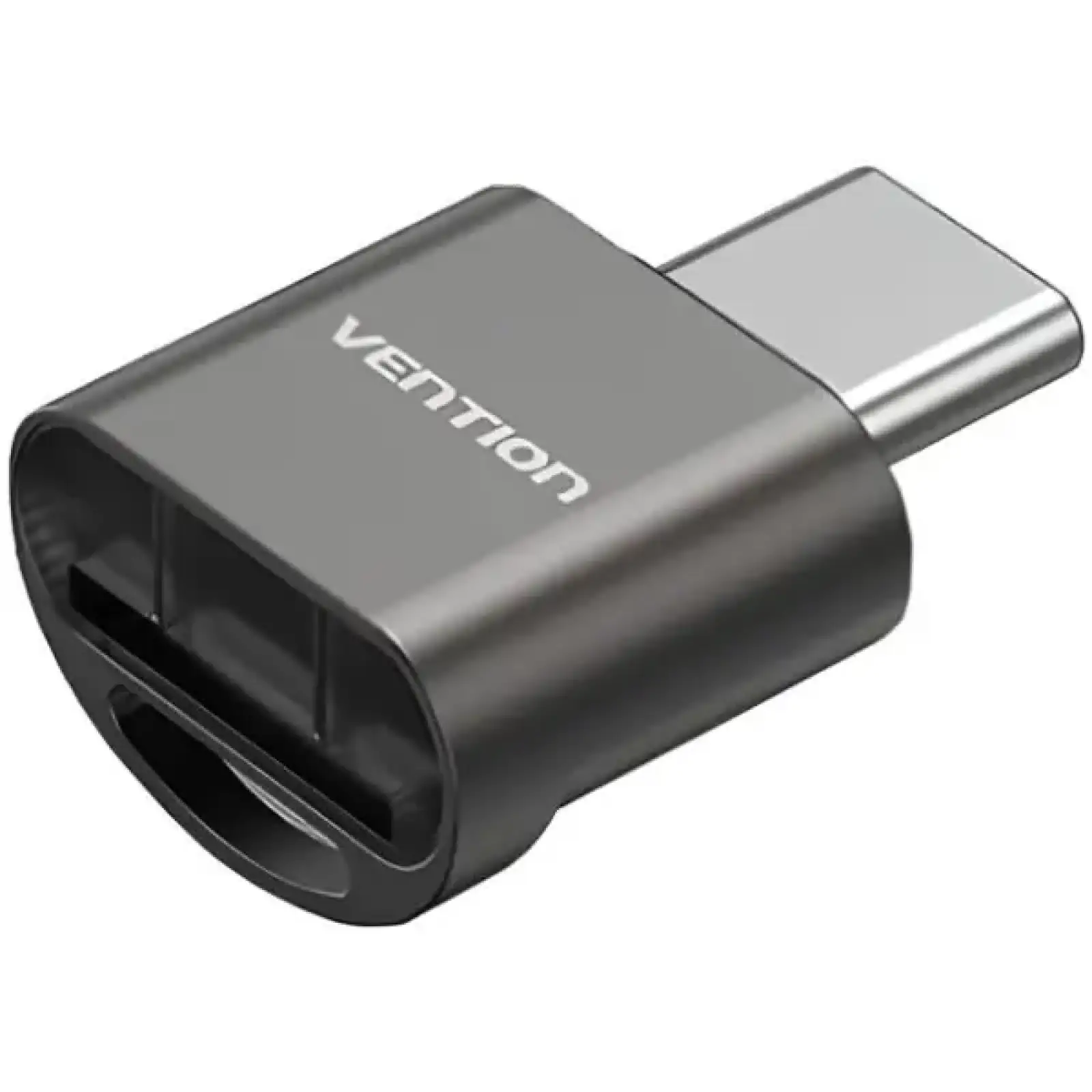 Картрідер USB 2.0 Type-C, 1-слот microSD, OTG 512 Гб, Aluminum Alloy, сірий Vention (CLMH0) UA
