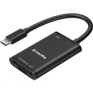 Картридер ColorWay USB-C to USB 3.0/SD/MicroSD (CW-CR-02) UA