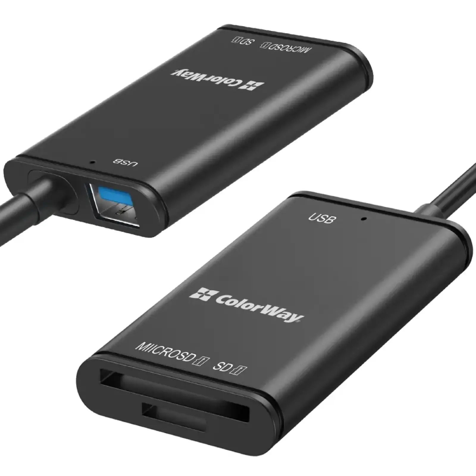 Картрідер ColorWay USB-C to USB 3.0/SD/MicroSD (CW-CR-02) UA