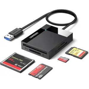 Картрідер USB 3.0 SD/TF/CF/MS 4 в 1 кабель 0.5м CR125 Ugreen (30333) UA