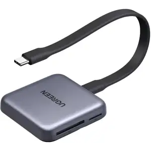 Картрідер USB 3.2 Magnetic, USB-C SD/MicroSD UHS-II 312 МБ/с PD 100W CM898 Ugreen (65095) UA
