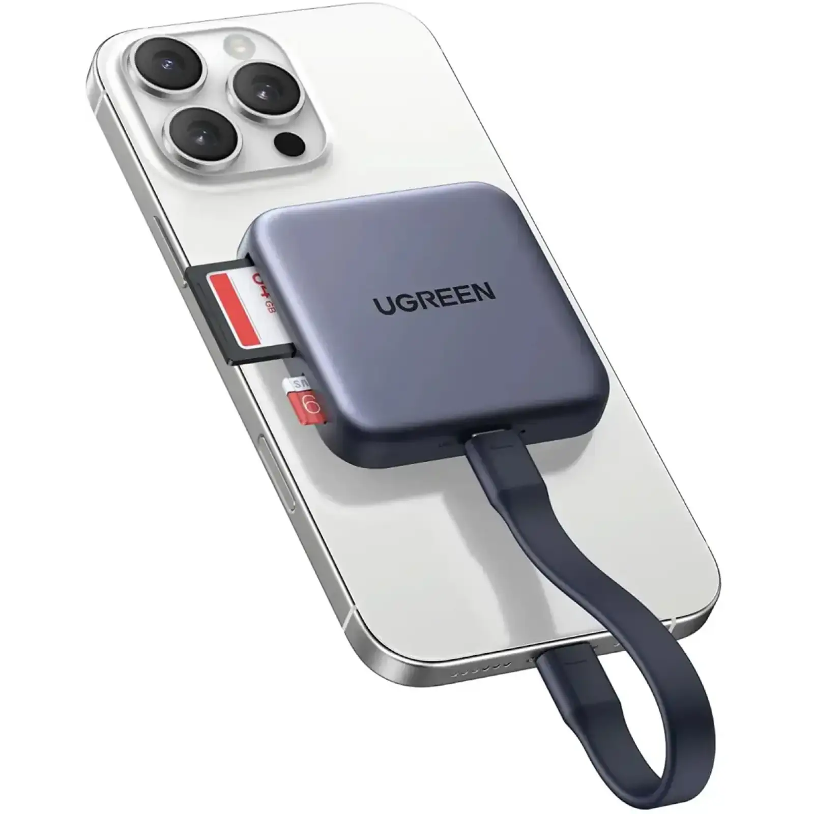 Картрідер USB 3.2 Magnetic, USB-C SD/MicroSD UHS-II 312 МБ/с PD 100W CM898 Ugreen (65095) UA