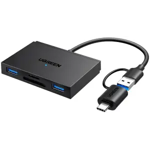 Картрідер USB 3.0 4-in-1,OTG USB-C/USB-A, SD/TF, 4-in-1 CM812 Ugreen (45167) UA