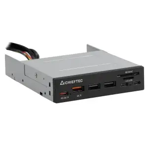 Картридер 2x USB3.2, 2x Type-C,1x PD3.0, 1x QC3.0 USB, внутрішній, 3.5