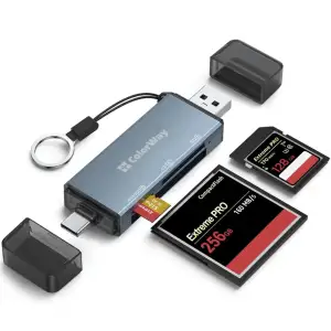Картридер ColorWay USB 2.0/USB-C to CF/SD/MicroSD (CW-CR-01) UA