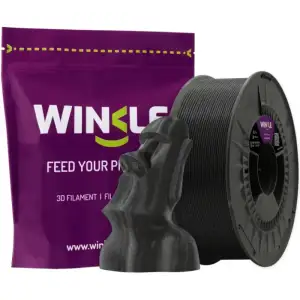 Пластик (Filament) WINKLE PLA HD 1кг, 1.75мм, блискучий, галактично-чорний (PHD01000175NEGGALWNK) UA