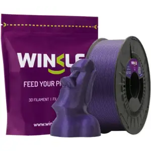 Пластик (Filament) WINKLE PLA HD 1кг, 1.75мм, блискучий, фіолетовий (PHD01000175PURPURWNK) UA