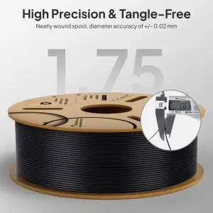 Пластик (Filament) ELEGOO PLA-CF Filament 1.75mm/1kg Black (50.203.0464) UA