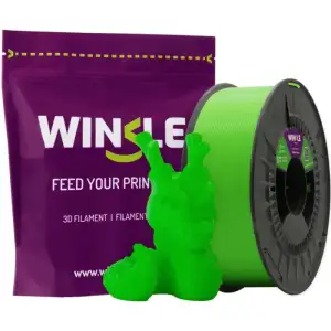 Пластик (Filament) WINKLE PLA HD 1кг, 1.75мм, флуоресцентний, електрично-зелений (PLD01000175VERELEWNK) UA