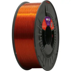 Пластик (Filament) WINKLE PETG CRYSTAL 1кг, 1.75мм, бурштиновий оранж (PET01000175NARAMBWNK) UA
