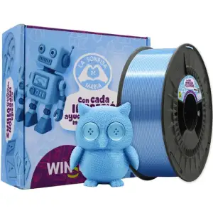Пластик (Filament) WINKLE PLA SILK 1кг, 1.75мм, блакитний (PSI01000175SONMARWNK) UA