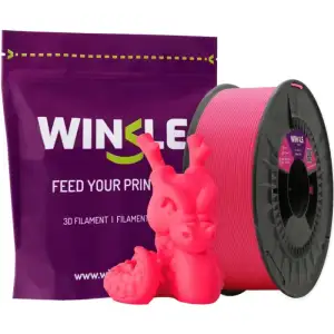 Пластик (Filament) WINKLE PLA HD 1кг, 1.75мм, флуоресцентний, електрично-рожевий (PLD01000175ROSELEWNK) UA
