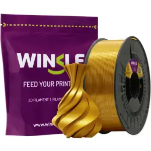 Пластик (Filament) WINKLE PLA SILK 1кг, 1.75мм, королівське золото (PSI01000175OROREYWNK) UA
