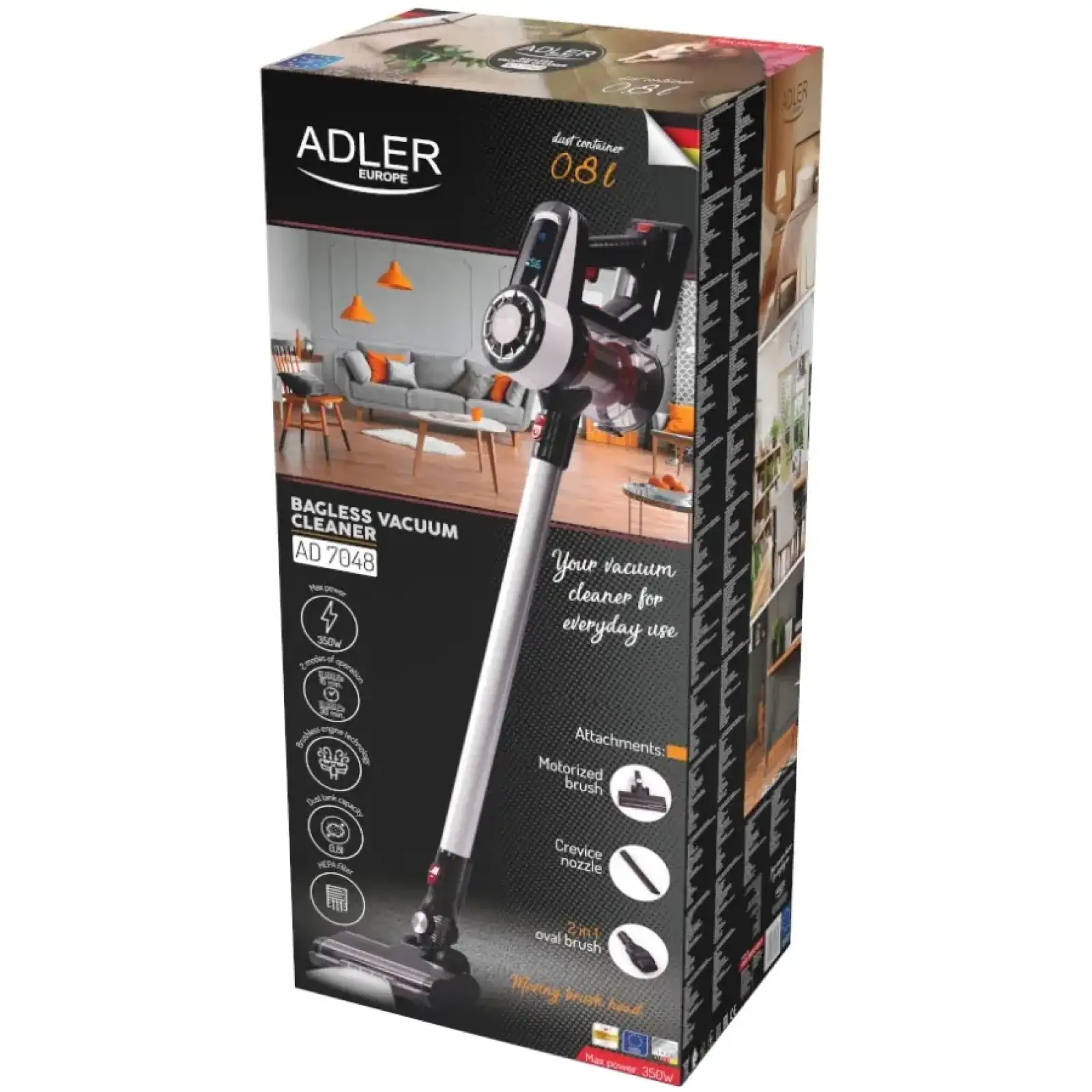 Акумуляторний пилосос Adler AD 7048 (AD7048) UA